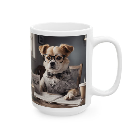 Ceramic Mug, (11oz, 15oz)dog lovers