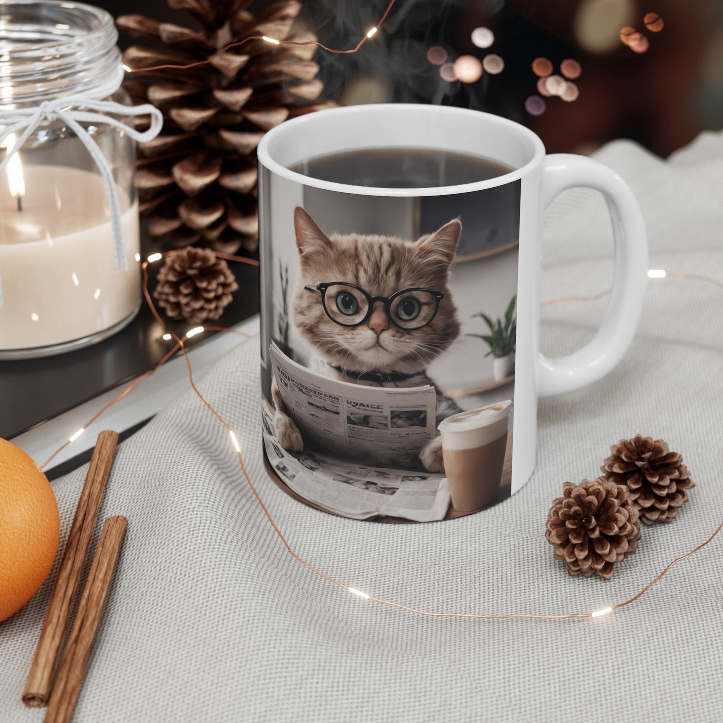 Ceramic Mug, (11oz, 15oz) cat lovers